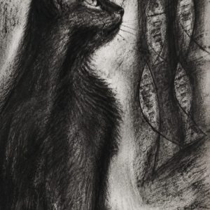 charcoal painting